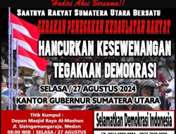 Massa Berpakaian Hitam akan Kepung Kantor Gubernur Sumut, Tuntut Transparansi dan Netralitas dalam Pilkada Sumut