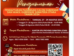 KPU PROPINSI SUMUT SIAP MENERIMA PENDAFTARAN CALON GUBSU￼
