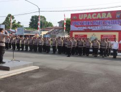 Kapolresta Deli Serdang Pimpin Upacara Kenaikan Pangkat Pengabdian Serta Berikan Reward Juara 2 Lomba Satkamling.