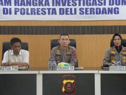 Kunjungan Kerja Tim Investigasi Dumas Terpadu Poldasu di Polresta Deli Serdang