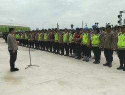Personil Gabungan Polresta Deliserdang  Apel Persiapan Penutupan PON XXI 2024