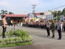 Kapolresta Deli Serdang Pimpin Apel Gelar Pasukan Ops Zebra Toba 2024