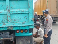Kompol Andika Purba Himbau Warga Kota Medan untuk Tertib Lalu Lintas Jelang Nataru.