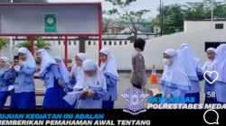 Belajar Aturan, Sekelompok Anak Sekolah Datangi Satlantas Polrestabes Medan