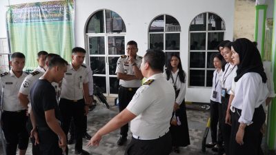 Rutan Kelas I Medan Gelar Gotong Royong Bersihkan Masjid Sambut Ramadhan