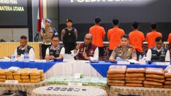 Selamatkan 813 Ribu Jiwa, Polda Sumut Gagalkan Peredaran 72 Kg Sabu dan 151 Kg Ganja