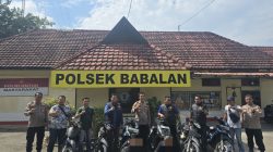 “Pura-Pura Berburu”, Polsek Babalan Ungkap Kasus Curanmor, Enam Unit Kendaraan Berhasil Diamankan