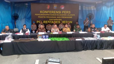 Sejukkan Medan, Polrestabes Medan Gelar Doa Lintas Agama dan Santuni Puluhan Anak Yatim