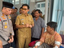 KAPOLRES BINJAI JENGUK KORBAN BEGAL PELAJAR PASTIKAN PENDAMPINGAN DAN PENANGANAN MAKSIMAL