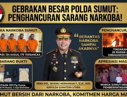 Dalam 72 Jam, Polda Sumut Gempur Sarang Narkoba: 134 Kasus Terbongkar, 26 Barak Dimusnahkan