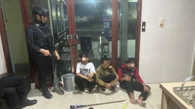 Patroli Dini Hari Brimob Polda Sumut Berhasil Gagalkan Tawuran dan Balap Liar di Kota Medan