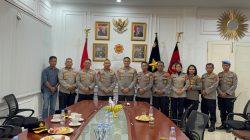 JALIN SILATURAHMI KAPOLRES BINJAI BERSAMA DANPAS BRIMOB I PERKUAT KOORDINASI KEAMANAN dan KETERTIBAN