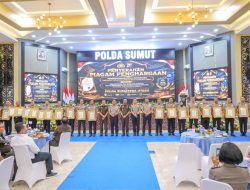 Kapolda Sumut Serahkan Penghargaan ZI dan Pelayanan Prima kepada Satker Berprestasi