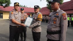 Kapolres Binjai Berikan Penghargaan Dan Apresiasi Terhadap Personel Yang Berprestasi