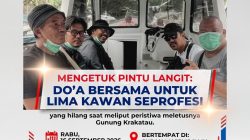 DPW IMO Sumut Gelar Do’a Bersama Untuk Lima Jurnalis Yang Hilang Meliput Erupsi Anak Gunung Krakatau