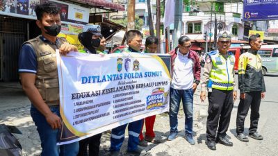 Polda Sumut Gandeng Komunitas Ojol, Ajak Jadi Pelopor Keselamatan Berlalu Lintas